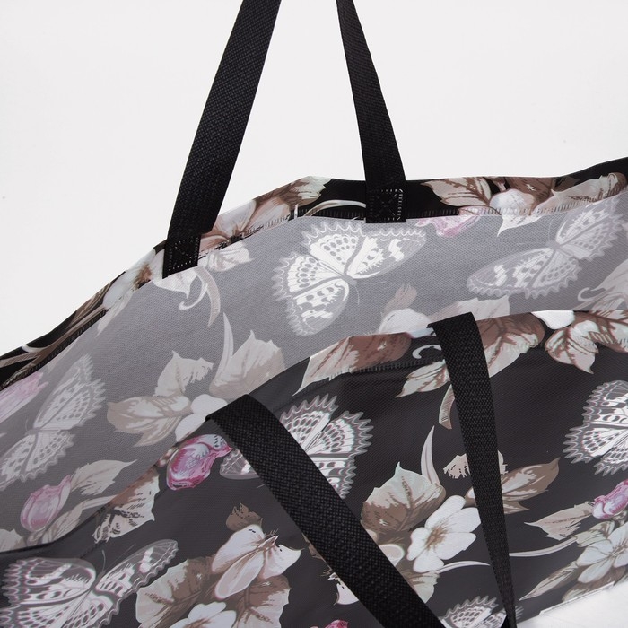 Сумка хозяйственная без застёжки, цвет чёрный Сумка хозяйственная без застёжки, цвет чёрный