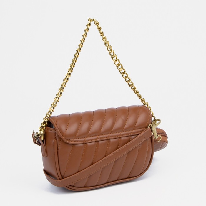 Сумка-мессенджер на клапане, цвет коричневый Сумка-мессенджер на клапане, цвет коричневый