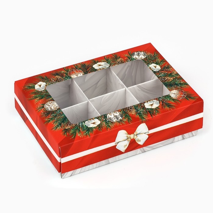 Коробка складная под 6 конфет «Снежная сказка», 13.5 х 9.8 х 3.8 см Коробка складная под 6 конфет «Снежная сказка», 13.5 х 9.8 х 3.8 см