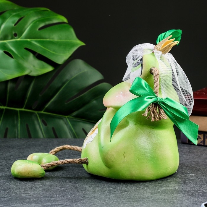 Копилка Копилка "Лягушка - Какая я красивая кому же я достанусь?!" зеленая, 19см