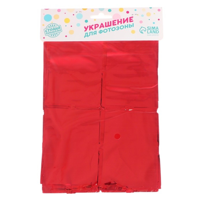 Праздничный занавес, 100 × 200 см, цвет красный