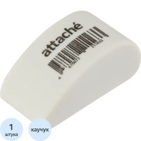 Ластик Attache каплевидный, термопласт. каучук, 37x20x12 мм, белый