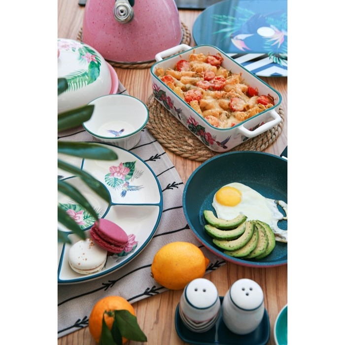 Рамекин из жаропрочной керамики Доляна «Тропики», 250 мл, d=11 см Рамекин из жаропрочной керамики Доляна «Тропики», 250 мл, d=11 см