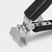 Чапельник держатель для сковородки Доляна &laquo;Повар&raquo;, 17&times;3 см, нержавеющая сталь, чёрный