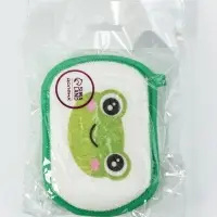 Мочалка детская для купания Доляна &laquo;Лягушонок&raquo;, 12&times;8 см, зелёная