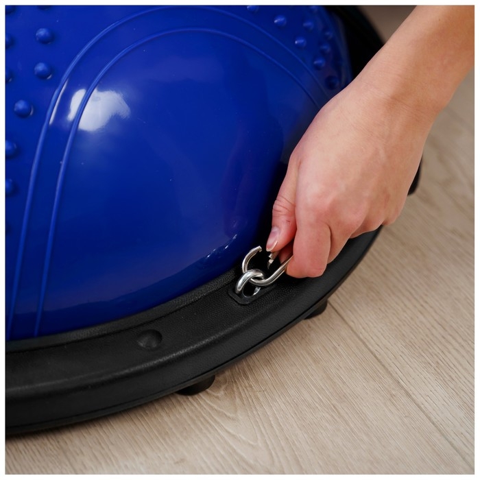 Полусфера BOSU гимнастическая ONLYTOP, массажная, с насосом, 55х25 см, цвет синий Полусфера BOSU гимнастическая ONLYTOP, массажная, с насосом, 55х25 см, цвет синий
