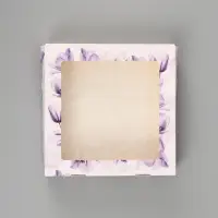 Коробка подарочная складная &laquo;Самой красивой&raquo;, 20&times;20&times;4 см, с окном