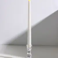 Подсвечник на 1 свечу &laquo;Амфитрита&raquo;, стекло, d=2.2 см, 6.3&times;6.3&times;9 см