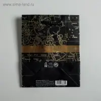 Пакет подарочный ламинированный, упаковка, &laquo;Gold present&raquo;, S 12 х 15 х 5.5 см