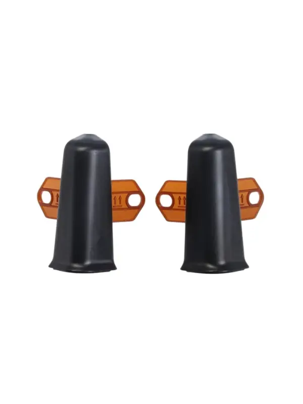 Угол наружный для плинтуса &laquo;Деконика&raquo;, с крепежом, 70 мм, 2 штуки, цвет 007 чёрный