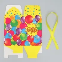 Коробка подарочная складная, упаковка, «С Днем рождения», 12 х 18 х 12 см Коробка подарочная складная, упаковка, «С Днем рождения», 12 х 18 х 12 см