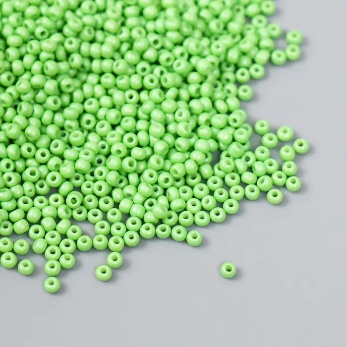 Бисер стекло 12/0  Бисер стекло 12/0 "Зелёная мята" 15 гр