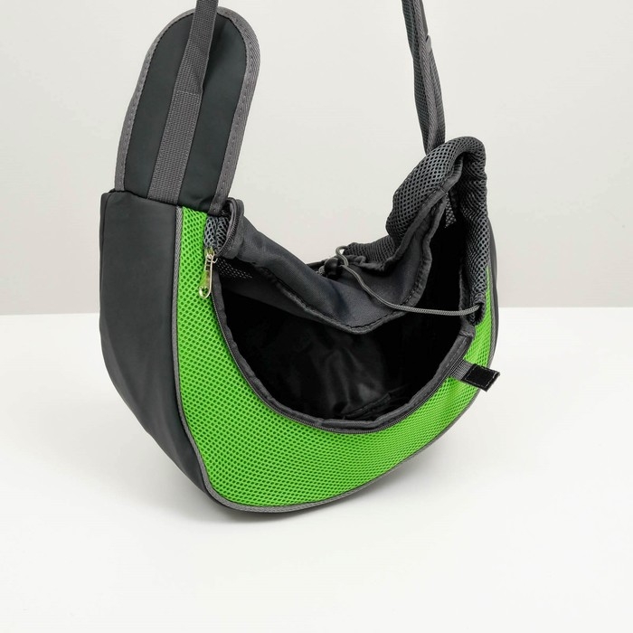 Сумка-переноска Сумка-переноска "Слинг" для животных, 42 х 25 см, зеленая