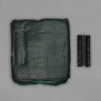 Сетка затеняющая, 10&times;2 м, плотность 80 г/м&sup2;, зелёная, в наборе 25 клипс