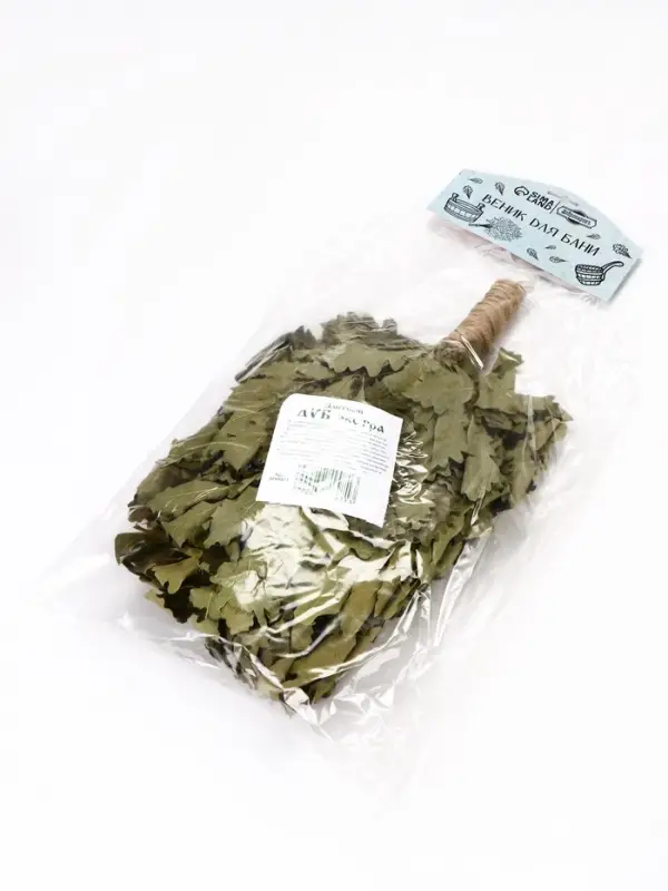 Веник для бани &laquo;Элитный&raquo;, дубовый, 55 см, с обмотанной ручкой, &laquo;Добропаровъ&raquo;