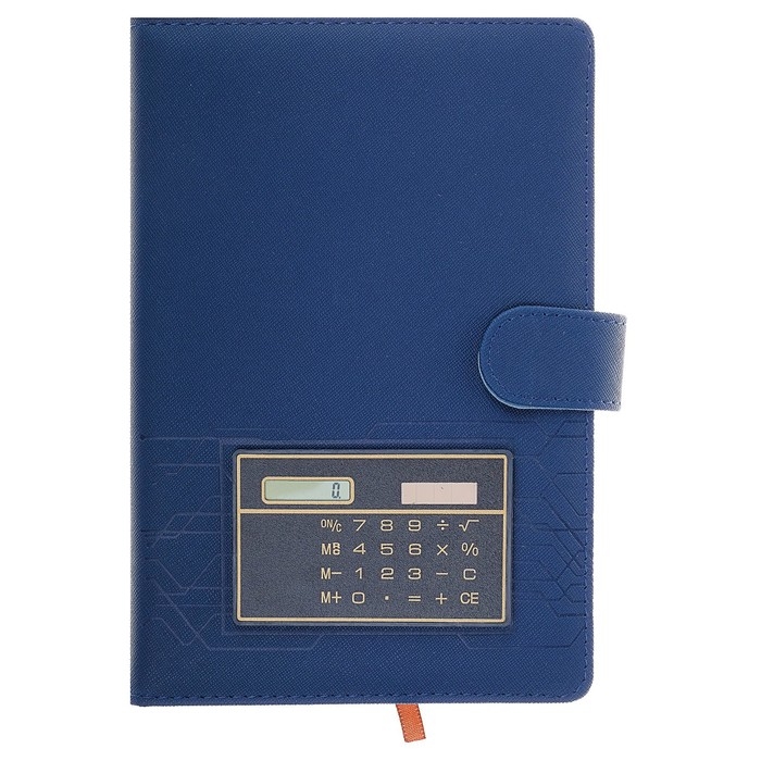 Ежедневник недатированный А5, 140 листов в клетку, с калькулятором, обложка пвх, МИКС Ежедневник недатированный А5, 140 листов в клетку, с калькулятором, обложка пвх, МИКС