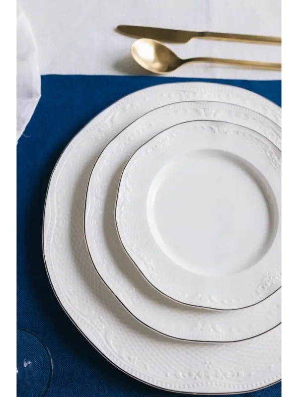 Тарелка WY Empire, d=18 см, фарфор, белая