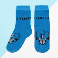 Носки для мальчика «Оптимус Прайм», Transformers, 14-16 см, синие