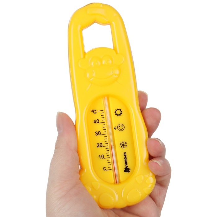 Термометр для ванной «Обезьянка», цвет МИКС желтый/зеленый Термометр для ванной «Обезьянка», цвет МИКС желтый/зеленый