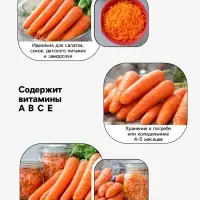 Семена Морковь &laquo;Санькина любовь&raquo;, F1, 1 г, &laquo;Уральский дачник&raquo;