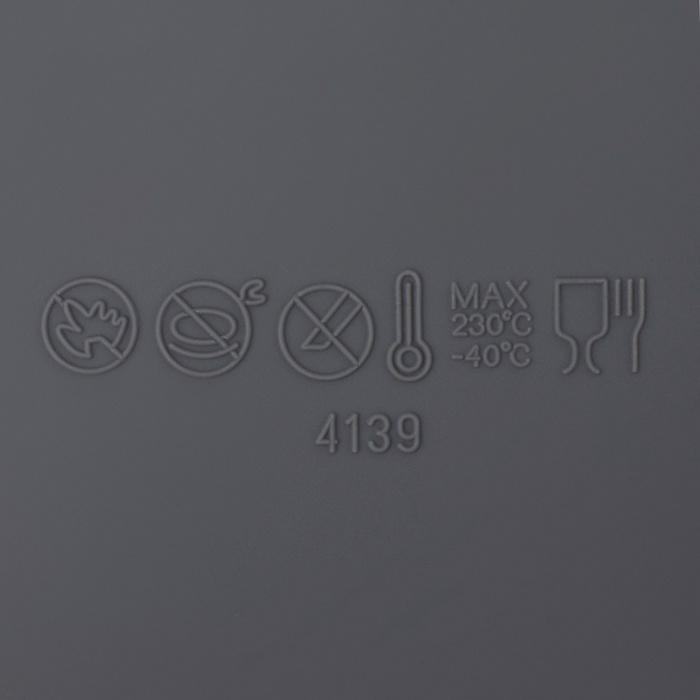 Форма для выпечки и муссовых десертов Доляна «Воздушность», силикон, 18,5х4,5 см, внутр. d=17 см, серая Форма для выпечки и муссовых десертов Доляна «Воздушность», силикон, 18,5х4,5 см, внутр. d=17 см, серая