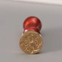 Печать для сургуча с пластиковой ручкой &laquo;Буква J на вензеле&raquo;, 2.5&times;2.5&times;6.3 см