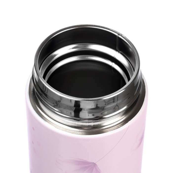 Термос, серия: Basic, "Цветочки", 450 мл, сохраняет тепло до 12 ч