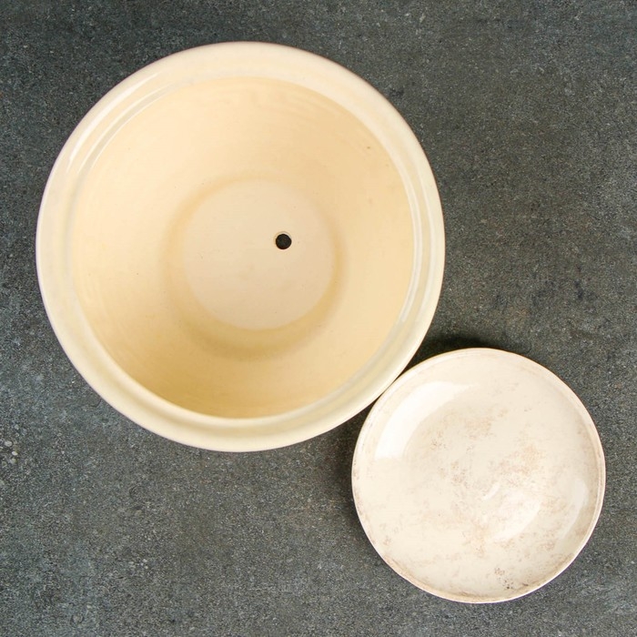 Горшок цветочный Меандр №2 2л 14*21см 1сорт белый МИКС Горшок цветочный Меандр №2 2л 14*21см 1сорт белый МИКС