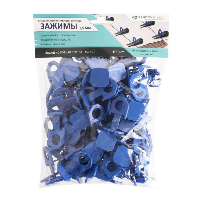 Средство выравнивания плитки Зажим 1,5 мм Средство выравнивания плитки Зажим 1,5 мм