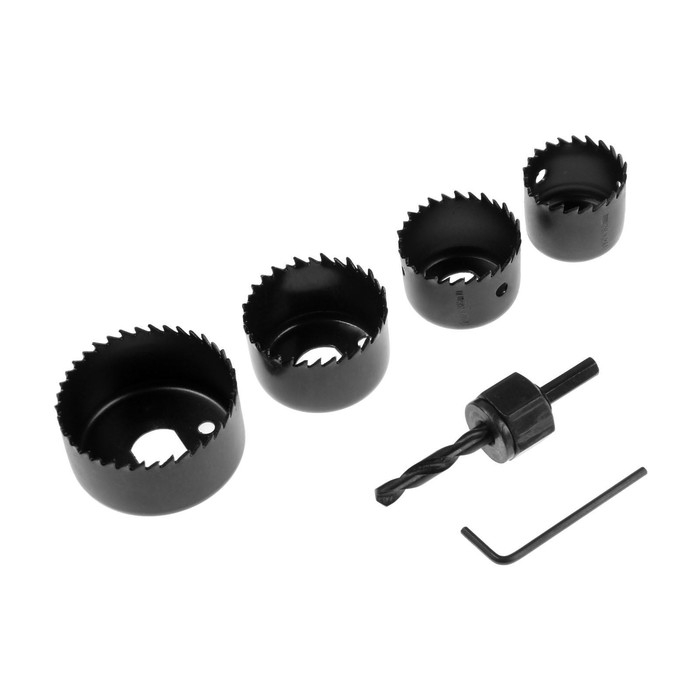 Набор пил кольцевых ТУНДРА, 32-38-44-54 мм, 4 шт. Набор пил кольцевых ТУНДРА, 32-38-44-54 мм, 4 шт.