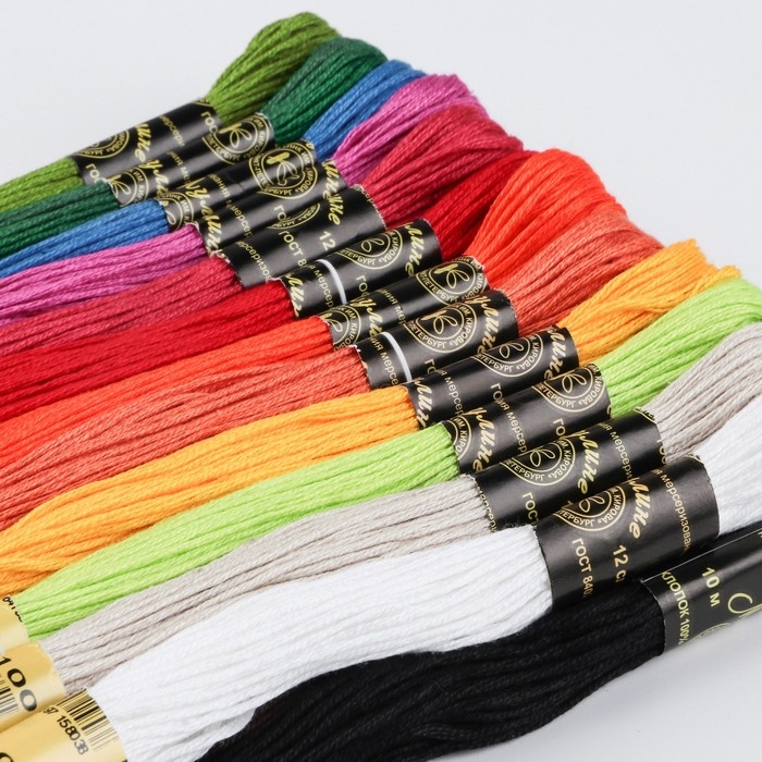 Набор ниток мулине «Ленинградское мулине», 10 ± 1 м, 25 шт, цвет разноцветный Набор ниток мулине «Ленинградское мулине», 10 ± 1 м, 25 шт, цвет разноцветный