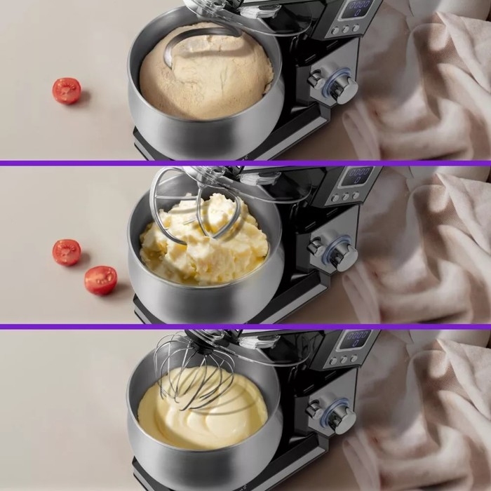 Миксер Kitfort КТ-3470, планетарный, 700 Вт, 4 л, 6 скоростей, чёрно-серебристый Миксер Kitfort КТ-3470, планетарный, 700 Вт, 4 л, 6 скоростей, чёрно-серебристый