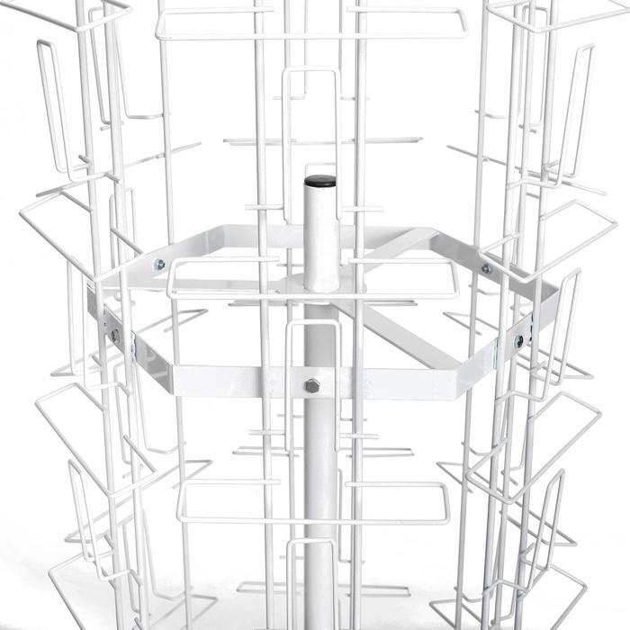 Стойка-вертушка для открыток, напольная, 60 карманов А5, цвет белый Стойка-вертушка для открыток, напольная, 60 карманов А5, цвет белый