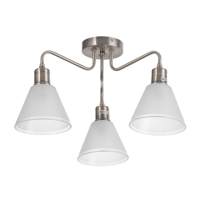 Люстра Люстра "Патриция" 3х40Вт Е27 Белый, золото 56х56х35см