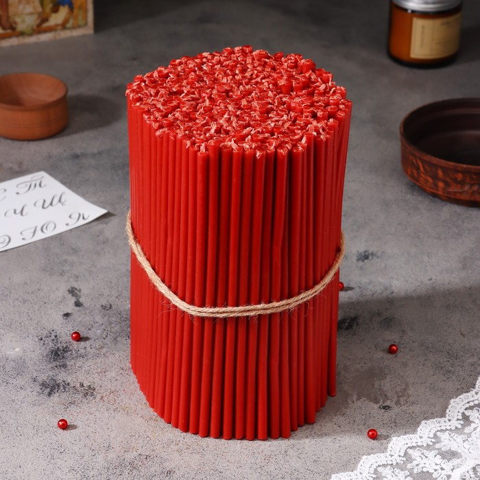 Свечи красные церковные №80, упаковка 2кг Свечи красные церковные №80, упаковка 2кг