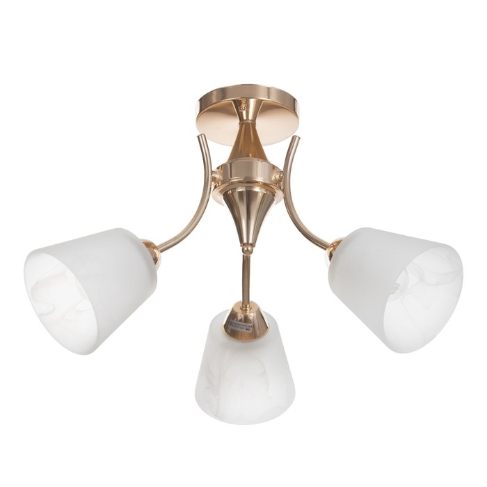 Люстра потолочная Элли 3х40Вт Е27 Золото 52x52x30 см Люстра потолочная Элли 3х40Вт Е27 Золото 52x52x30 см