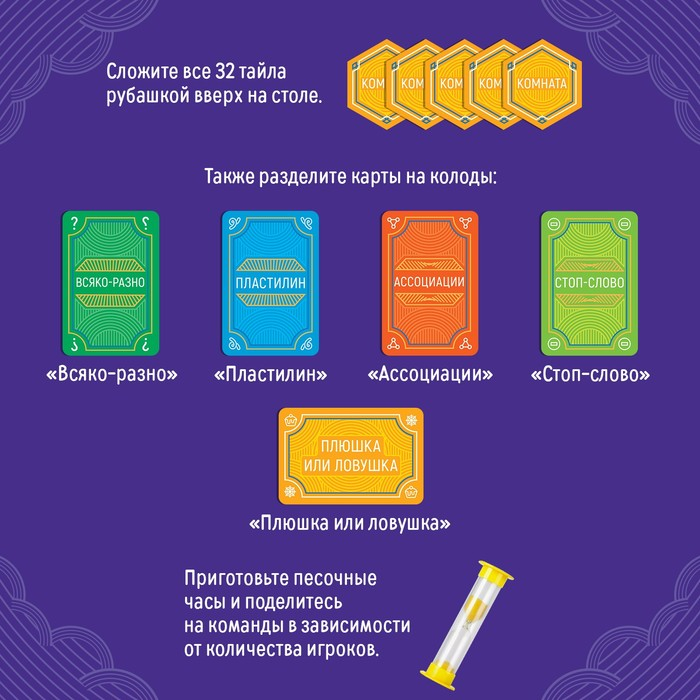 Настольная игра на объяснение слов «PARTY QUEST. Лепи, называй ассоциации, говори», 14+ Настольная игра на объяснение слов «PARTY QUEST. Лепи, называй ассоциации, говори», 14+