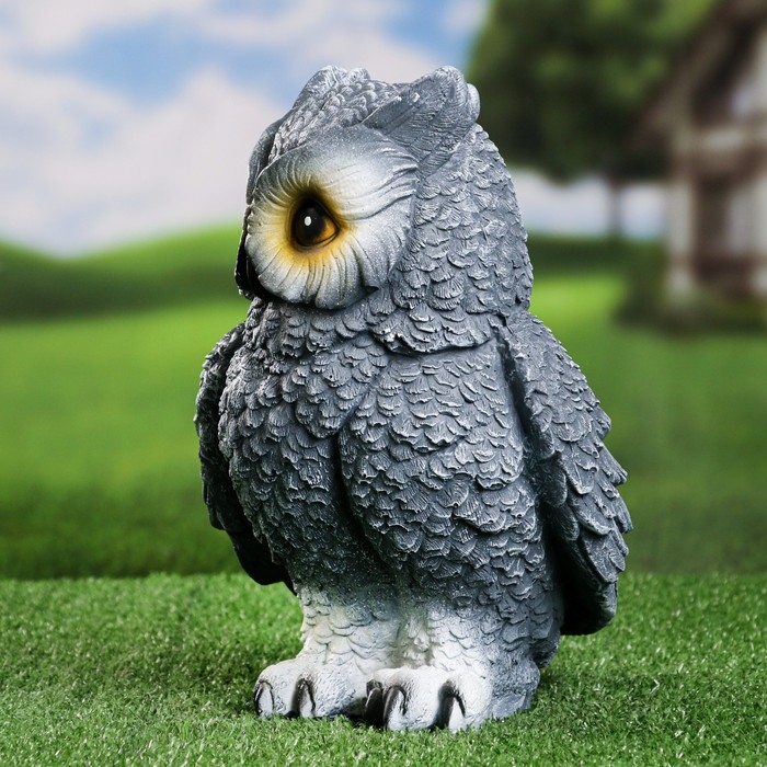 Садовая фигура Садовая фигура "Сова" серая, 18х20х27см