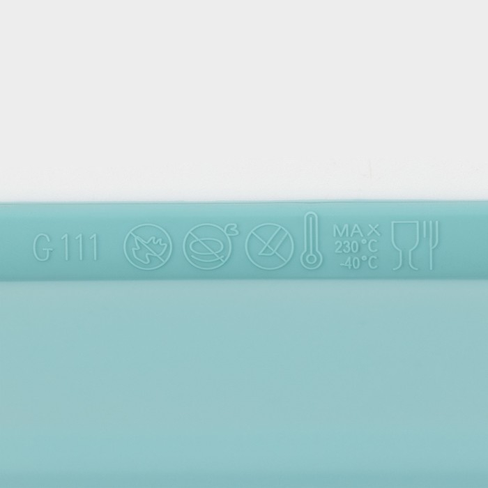 Форма для выпечки &laquo;Хлеб&raquo;, силикон, 31,5&times;14&times;6,5 см, цвет бирюзовый