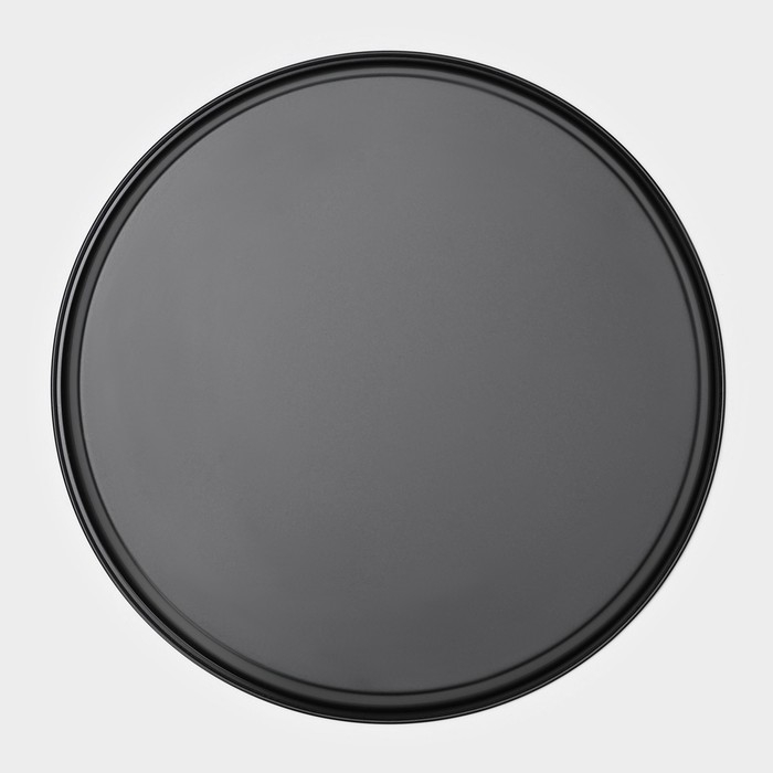 Форма для пиццы Доляна «Жаклин», d=29 см, антипригарное покрытие, цвет чёрный Форма для пиццы Доляна «Жаклин», d=29 см, антипригарное покрытие, цвет чёрный