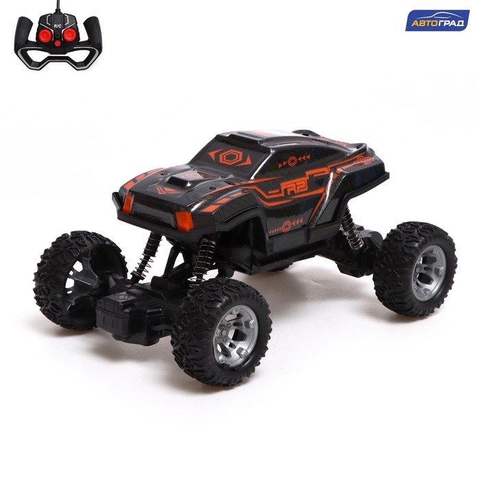 Джип MONSTER, радиоуправляемый, 1:18, световые и звуковые эффекты, работает от аккумулятора, цвет чёрный Джип MONSTER, радиоуправляемый, 1:18, световые и звуковые эффекты, работает от аккумулятора, цвет чёрный