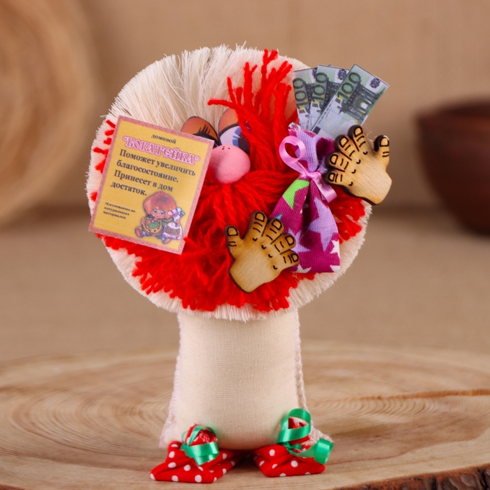 Оберег-домовой Оберег-домовой "Богатейка", 18х15х7 см МИКС