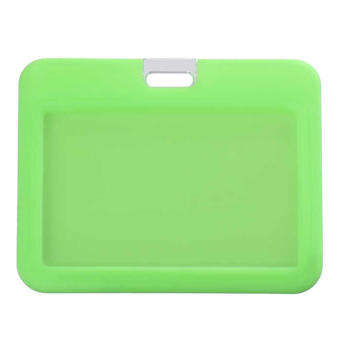 Бейдж горизонтальный 85 х 54 мм, ErichKrause силиконовый корпус, микс