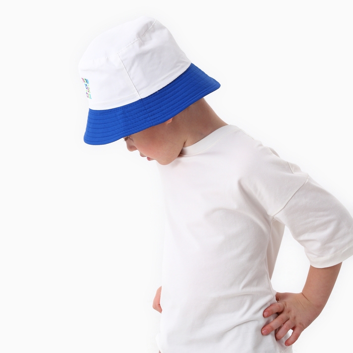 Панама детская для мальчика «Монстрики», цвет белый, р-р 54 Панама детская для мальчика «Монстрики», цвет белый, р-р 54