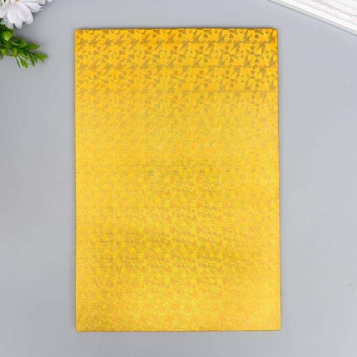 Фоамиран голограмма Фоамиран голограмма "Золото" 1.8 мм набор 5 листов 20х30 см