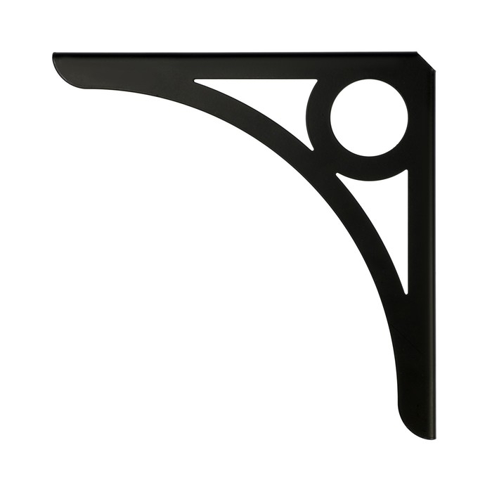 Кронштейн DECOR, 195х195, 2 шт, цвет черный Кронштейн DECOR, 195х195, 2 шт, цвет черный