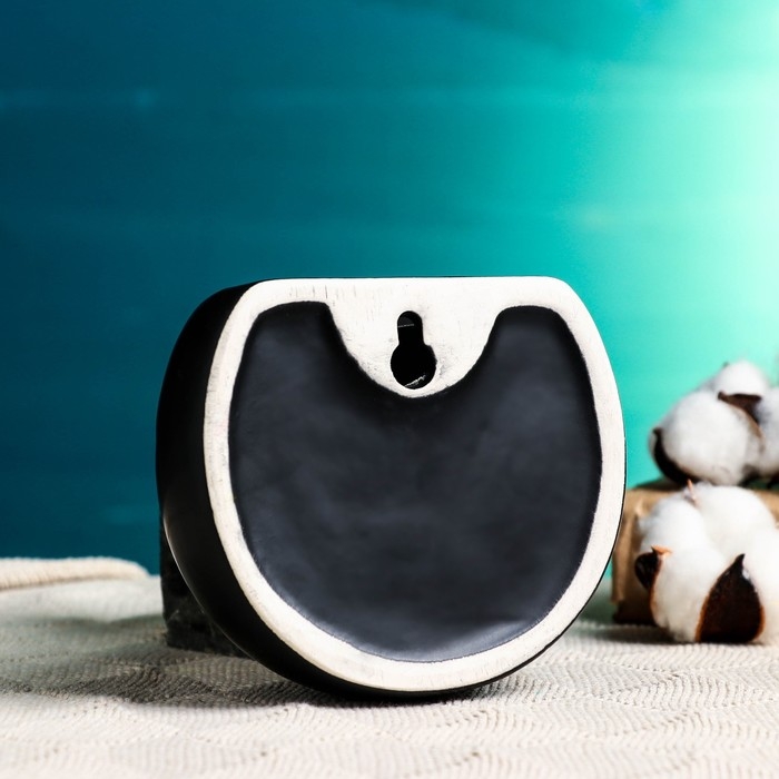 Кашпо подвесное  Кашпо подвесное "Силуэт" черное, 11х6см