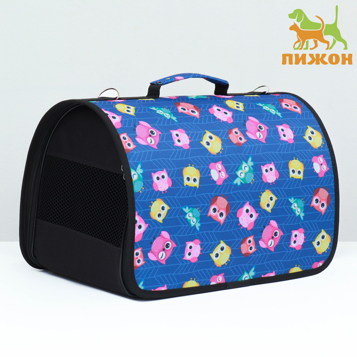 Сумка - переноскара для животных, каркасная, ПВХ, 40 х 25 х 26 см, микс цветов Сумка - переноскара для животных, каркасная, ПВХ, 40 х 25 х 26 см, микс цветов