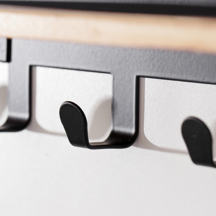 Крючки декоративные металл Крючки декоративные металл "Кит и китёнок" чёрный 22х9,5х37 см