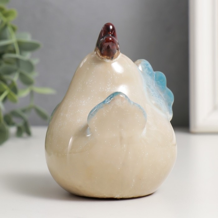 Сувенир керамика Сувенир керамика "Три курицы" голубые крылья набор 3 шт 10х8х9,5 см